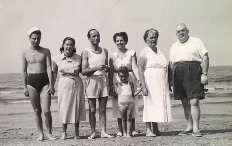 Ernesto Pandolfini con la famiglia - Anni ’50